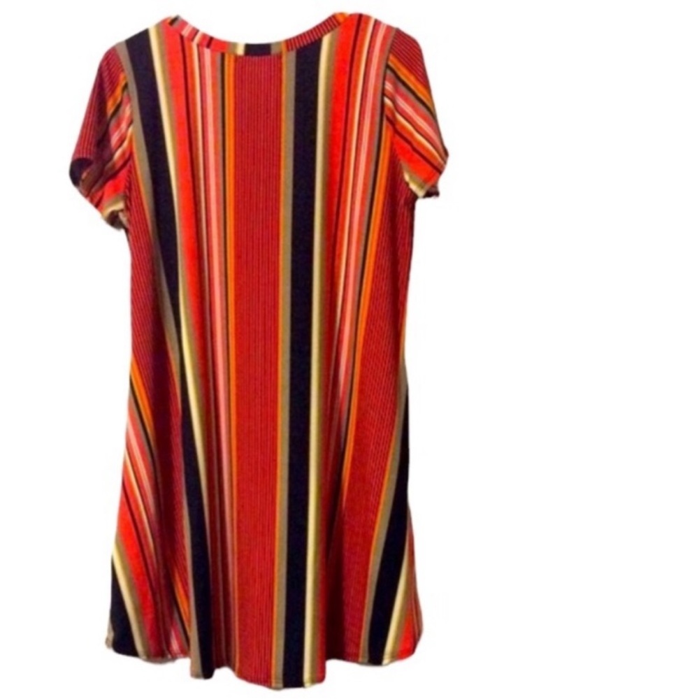 ACTING PRO Los Angeles COLORFUL Striped Tunic TOP Size LARGE - Picture 2 of 10